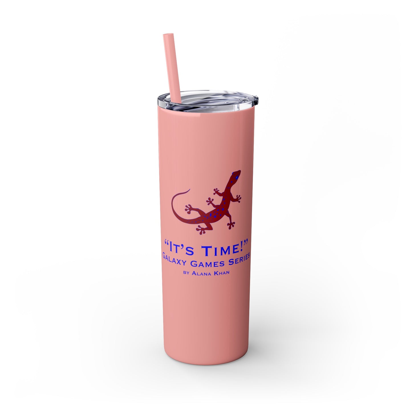 It's Time Galaxy Games Series Skinny Tumbler with Straw, 20oz