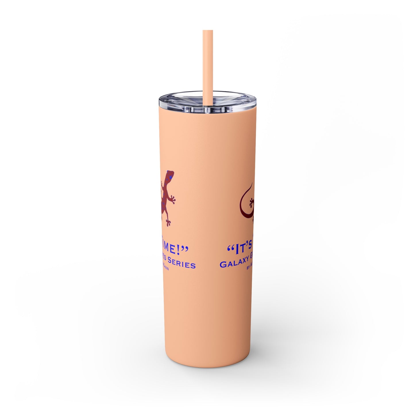 It's Time Galaxy Games Series Skinny Tumbler with Straw, 20oz