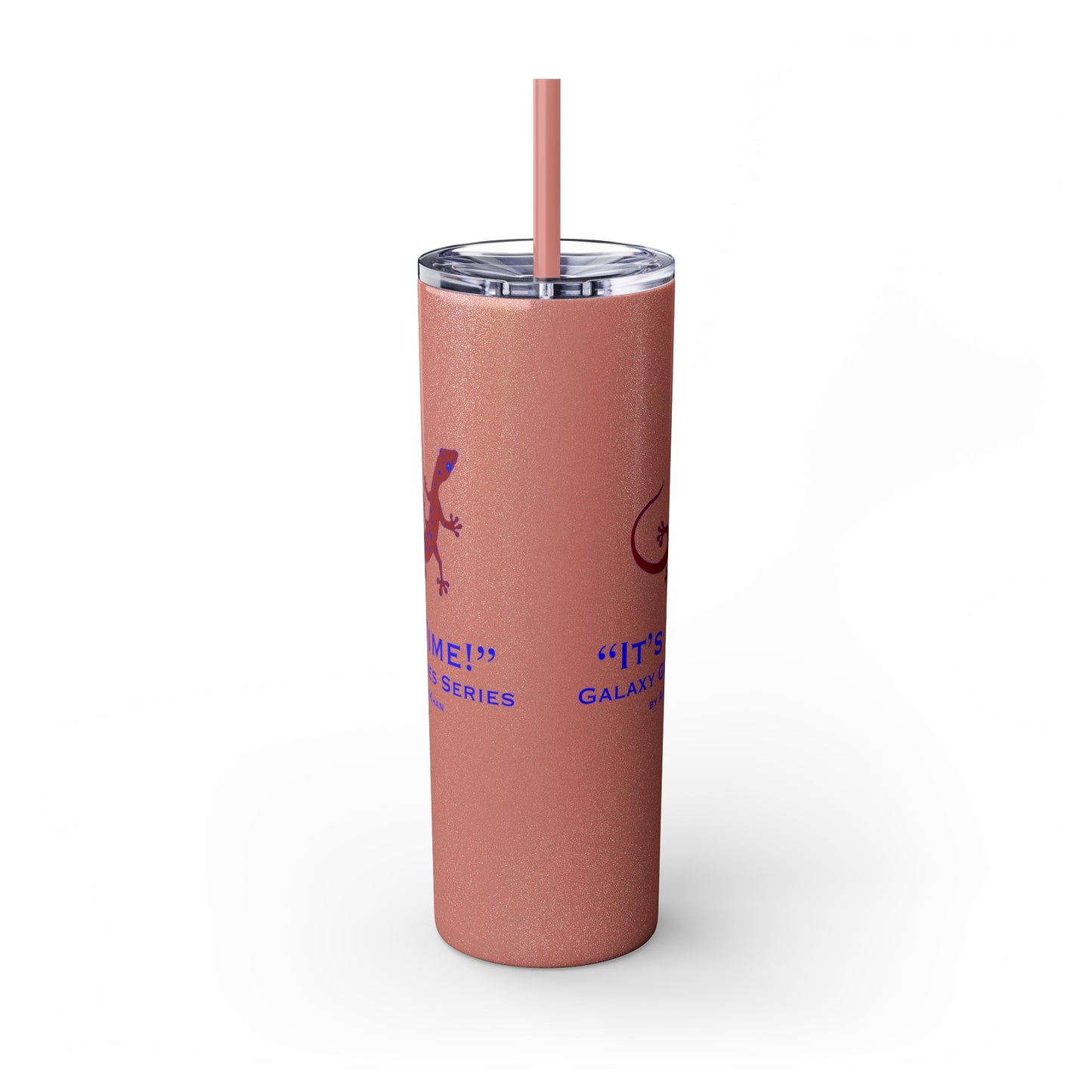 It's Time Galaxy Games Series Skinny Tumbler with Straw, 20oz