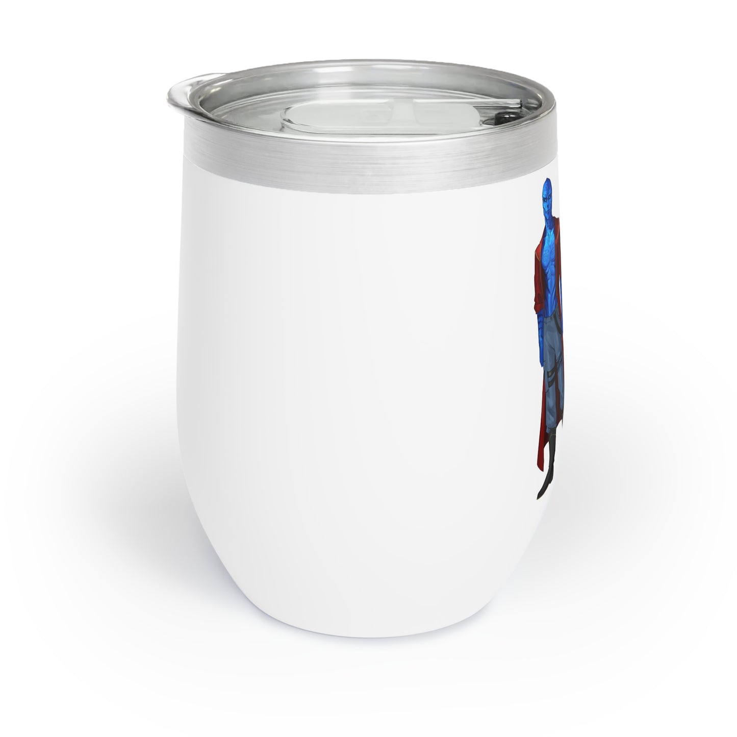 Cosmic Kissed Twins No Words Chill Wine Tumbler with Character Design, Unique Gift for Wine Lovers, Adventure Themed Drinkware
