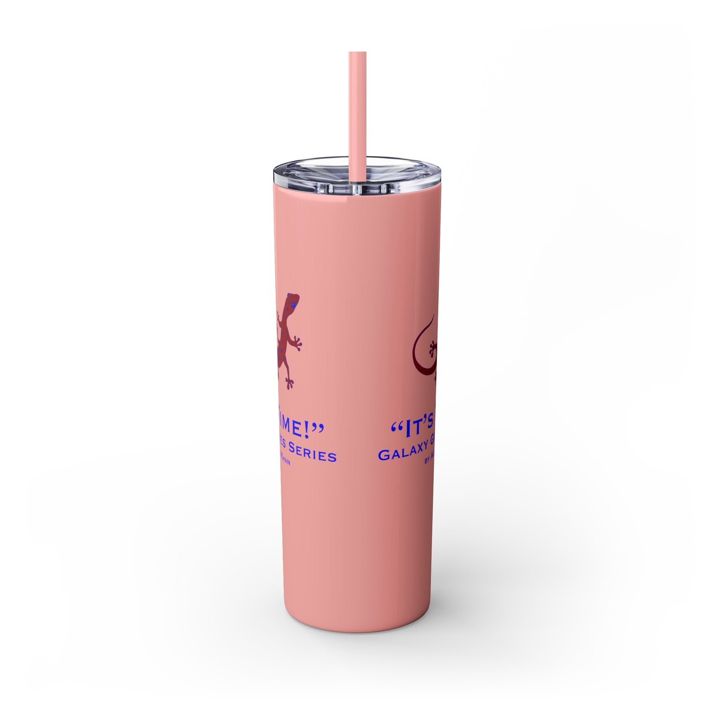 It's Time Galaxy Games Series Skinny Tumbler with Straw, 20oz