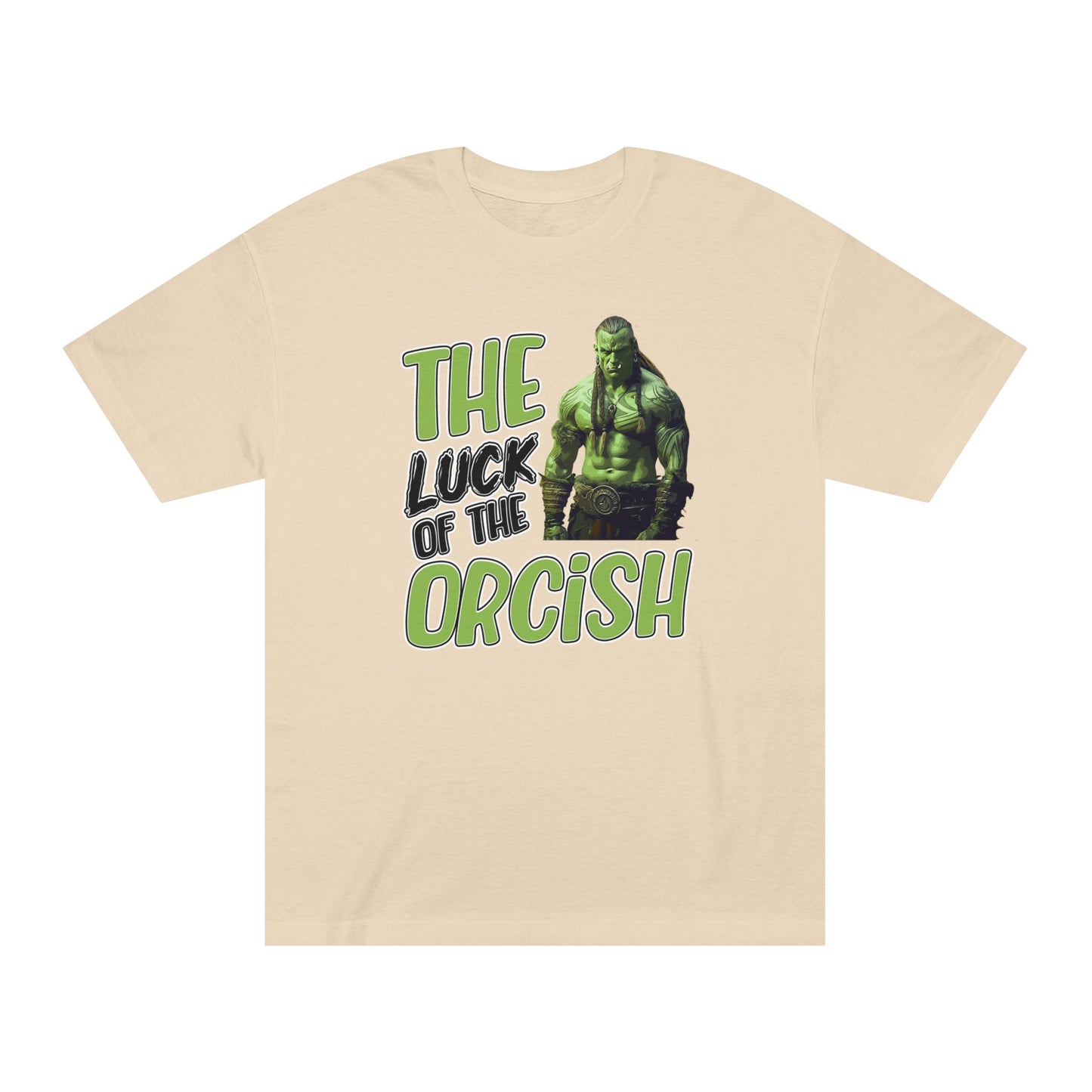 Funny Unisex Classic Tee - 'The Luck of the Orcish' Graphic T-Shirt for Gamers
