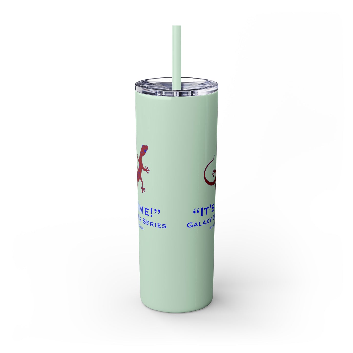 It's Time Galaxy Games Series Skinny Tumbler with Straw, 20oz