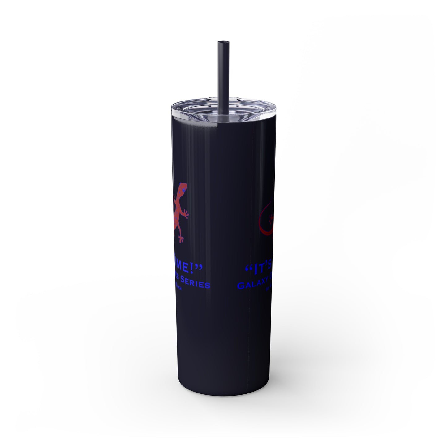It's Time Galaxy Games Series Skinny Tumbler with Straw, 20oz