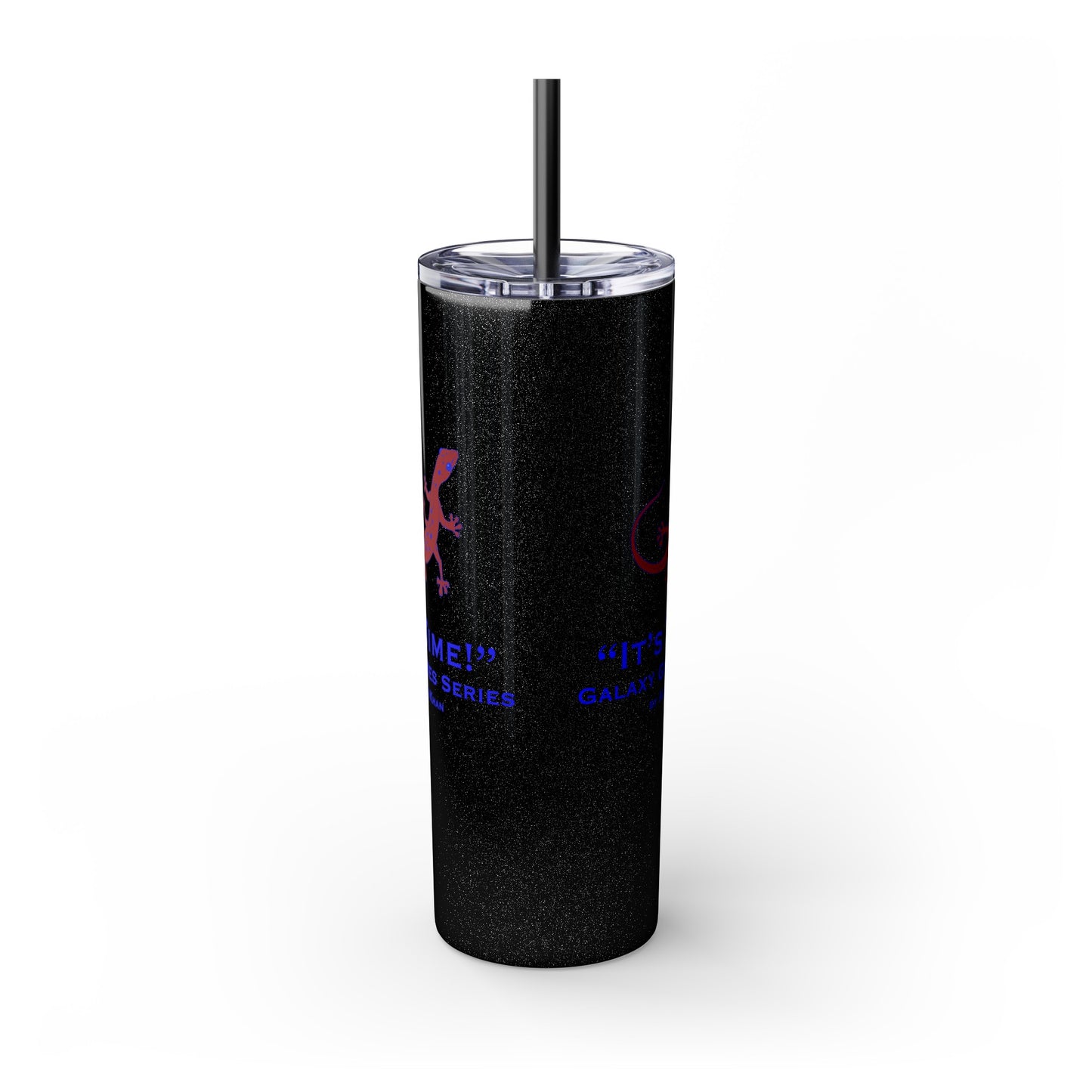It's Time Galaxy Games Series Skinny Tumbler with Straw, 20oz
