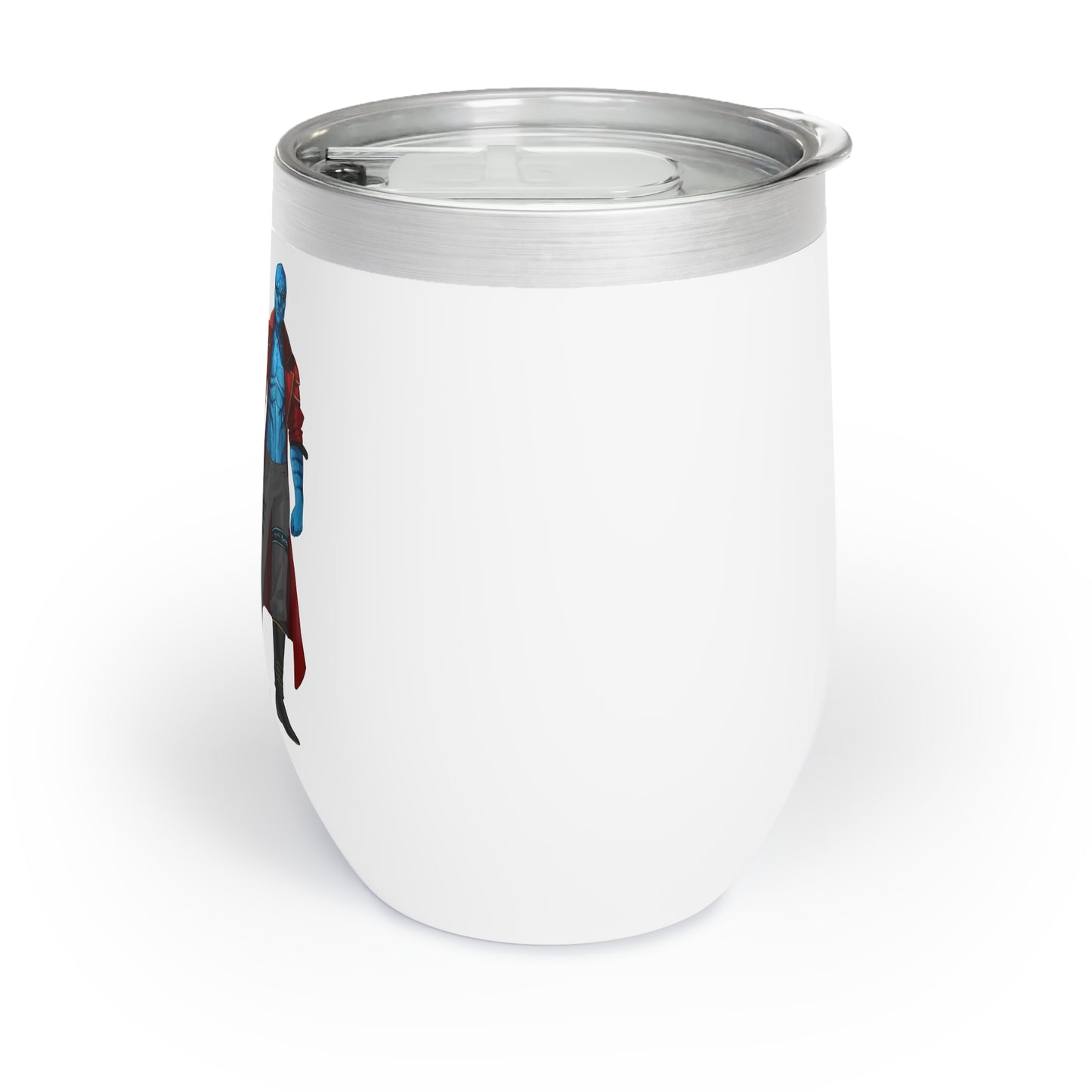 Cosmic Kissed Twins No Words Chill Wine Tumbler with Character Design, Unique Gift for Wine Lovers, Adventure Themed Drinkware
