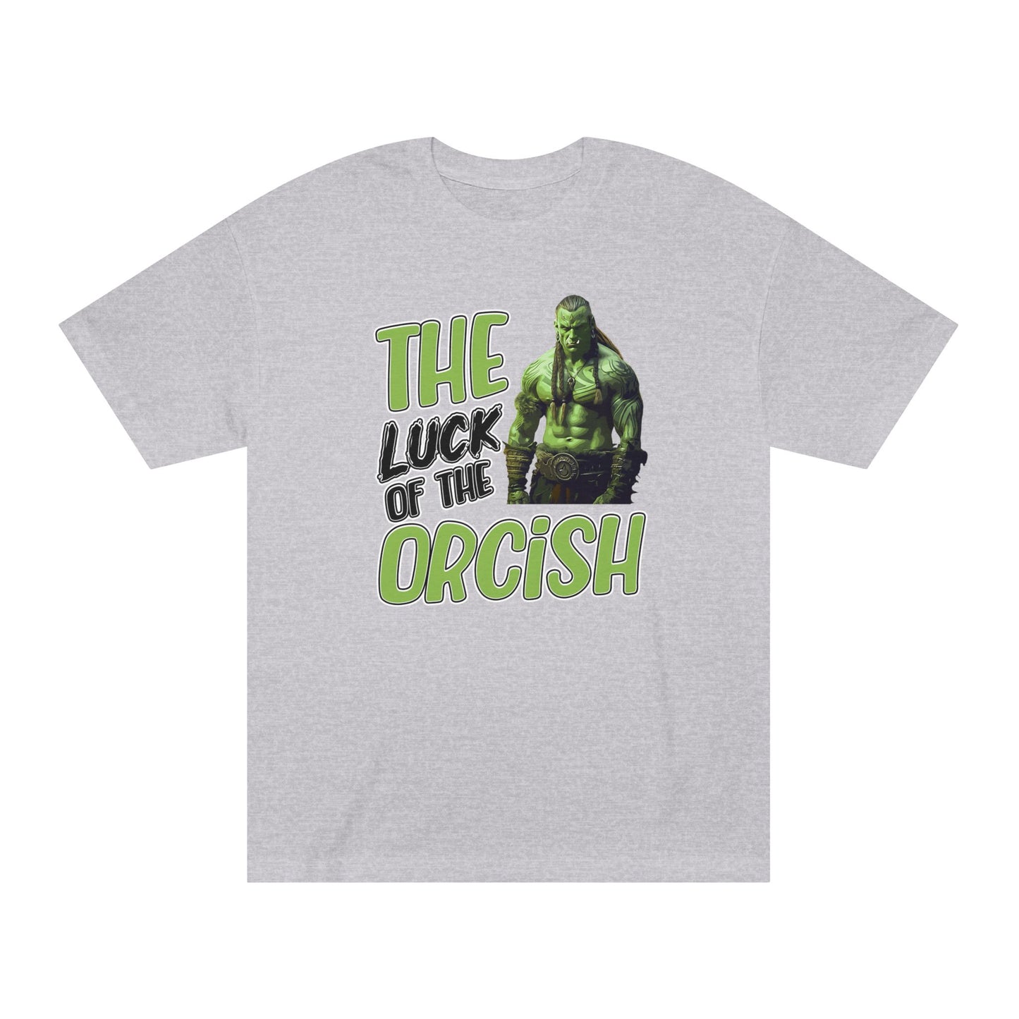 Funny Unisex Classic Tee - 'The Luck of the Orcish' Graphic T-Shirt for Gamers
