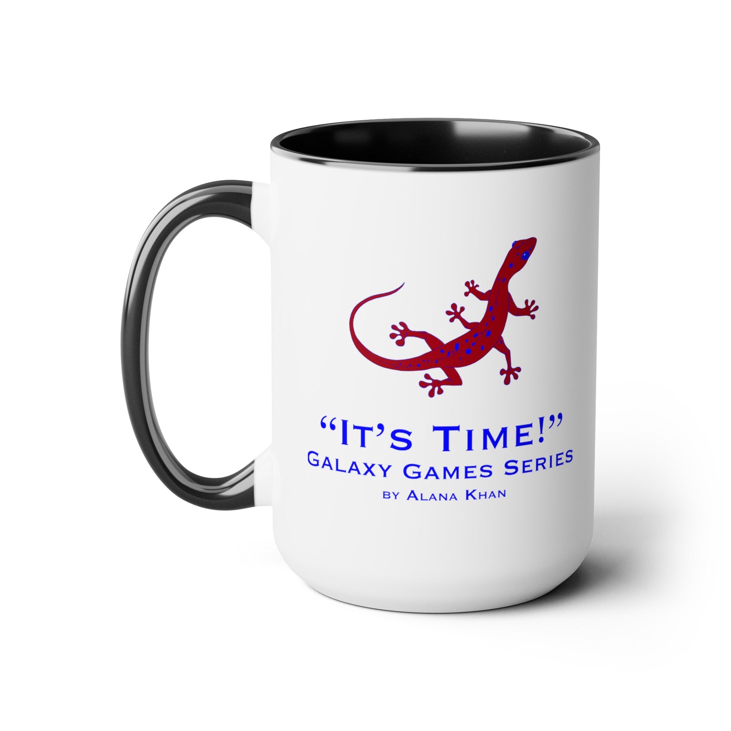 It's Time Galaxy Games Series Two-Tone Coffee Mugs, 15oz