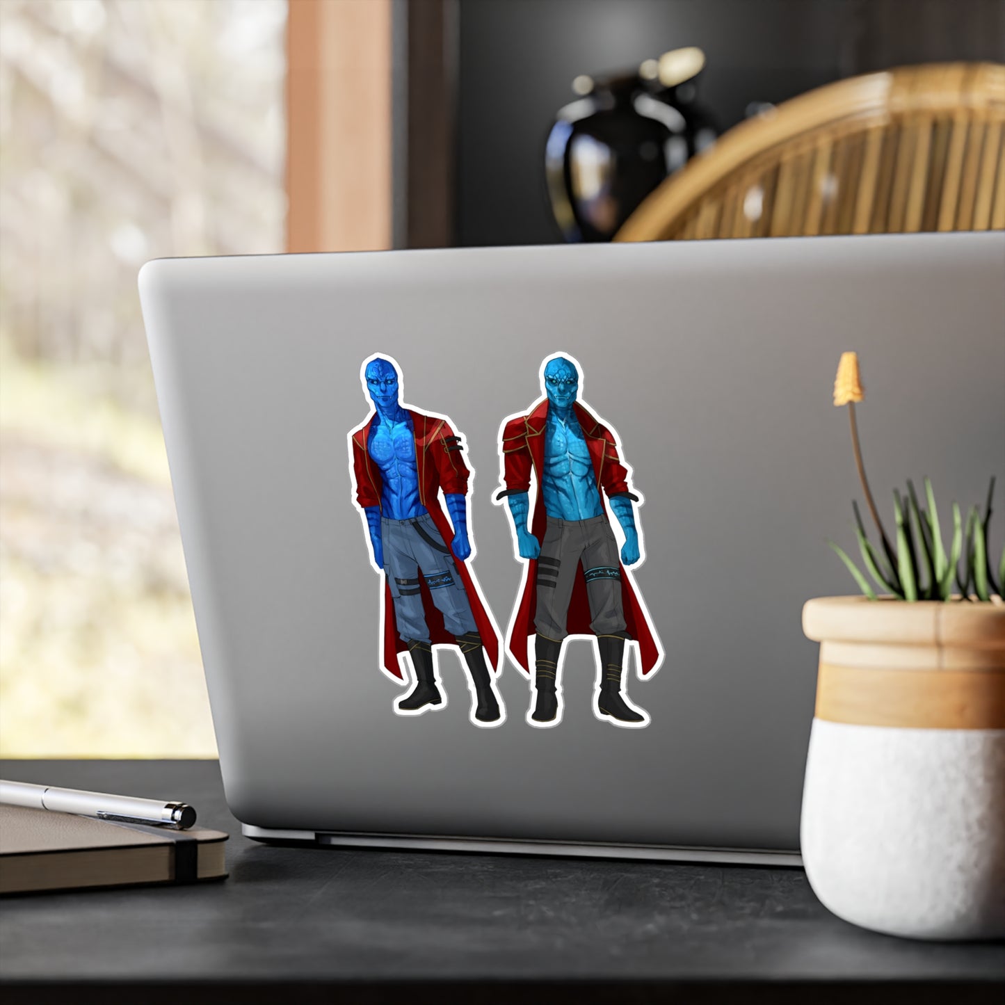 Cosmic Kissed Twins No Words Kiss-Cut Vinyl Decals