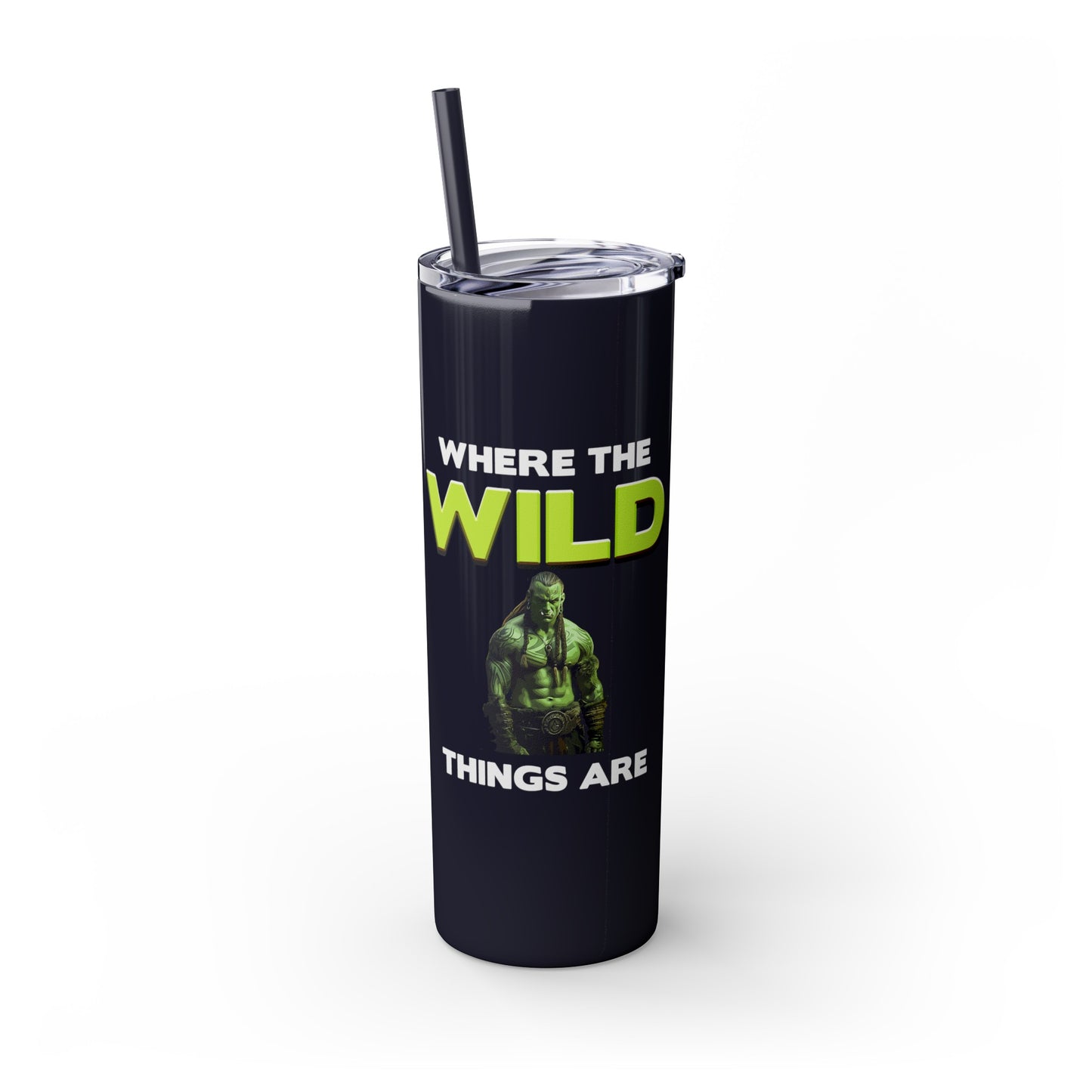 Where The Wild Things Are Skinny Tumbler with Straw, 20oz