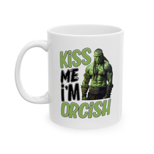 Funny Ceramic Mug - "Kiss My Hulk" Design - Perfect for Marvel Fans & Gifts