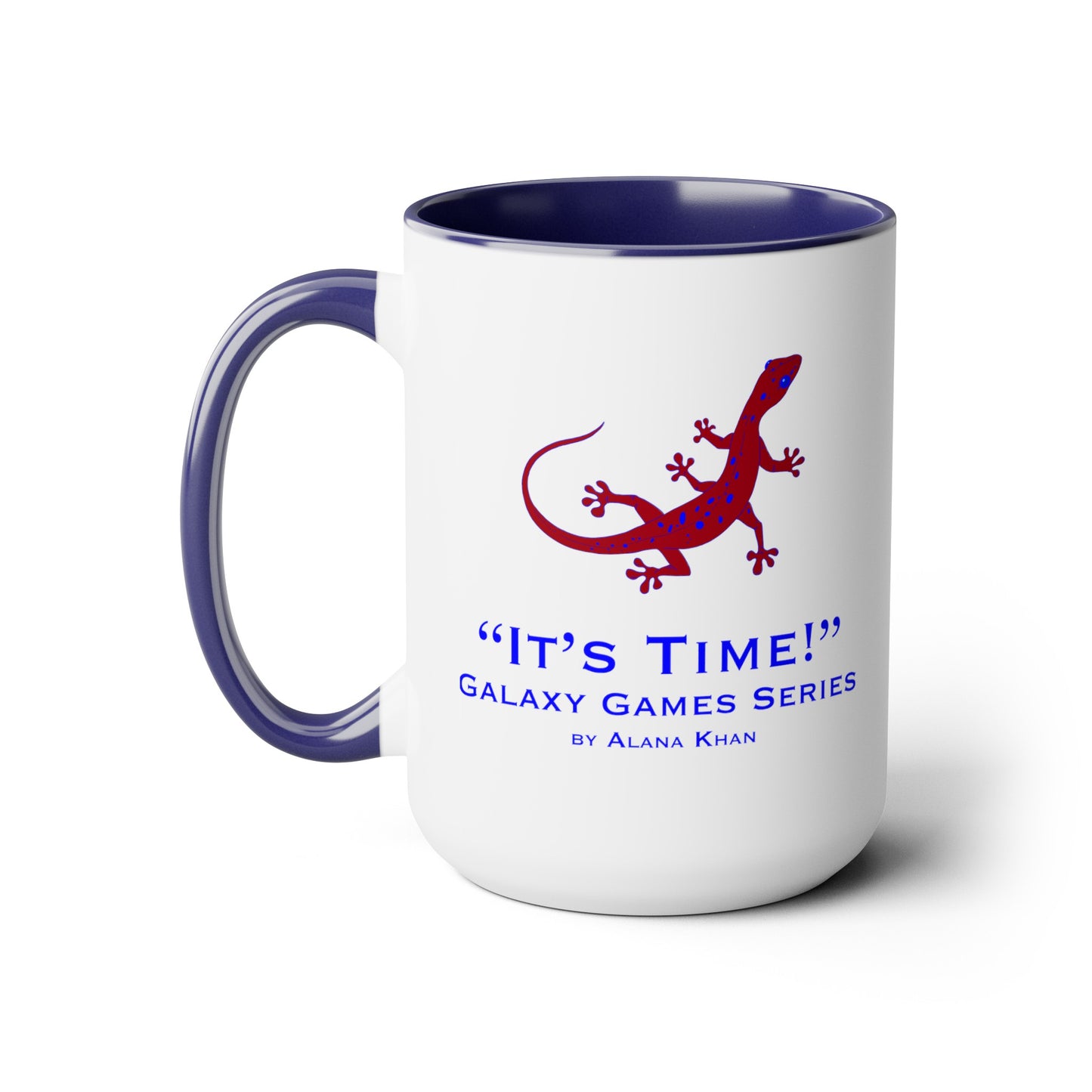 It's Time Galaxy Games Series Two-Tone Coffee Mugs, 15oz