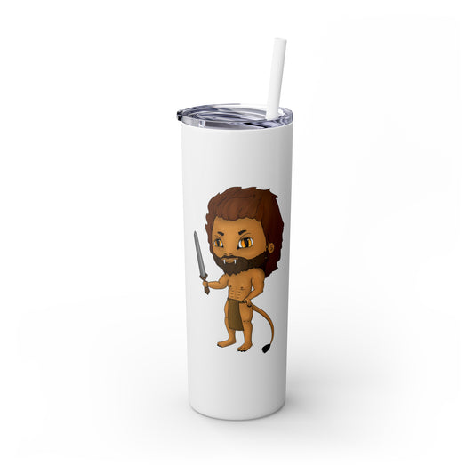 Zar Chibi Skinny Tumbler with Straw, 20oz