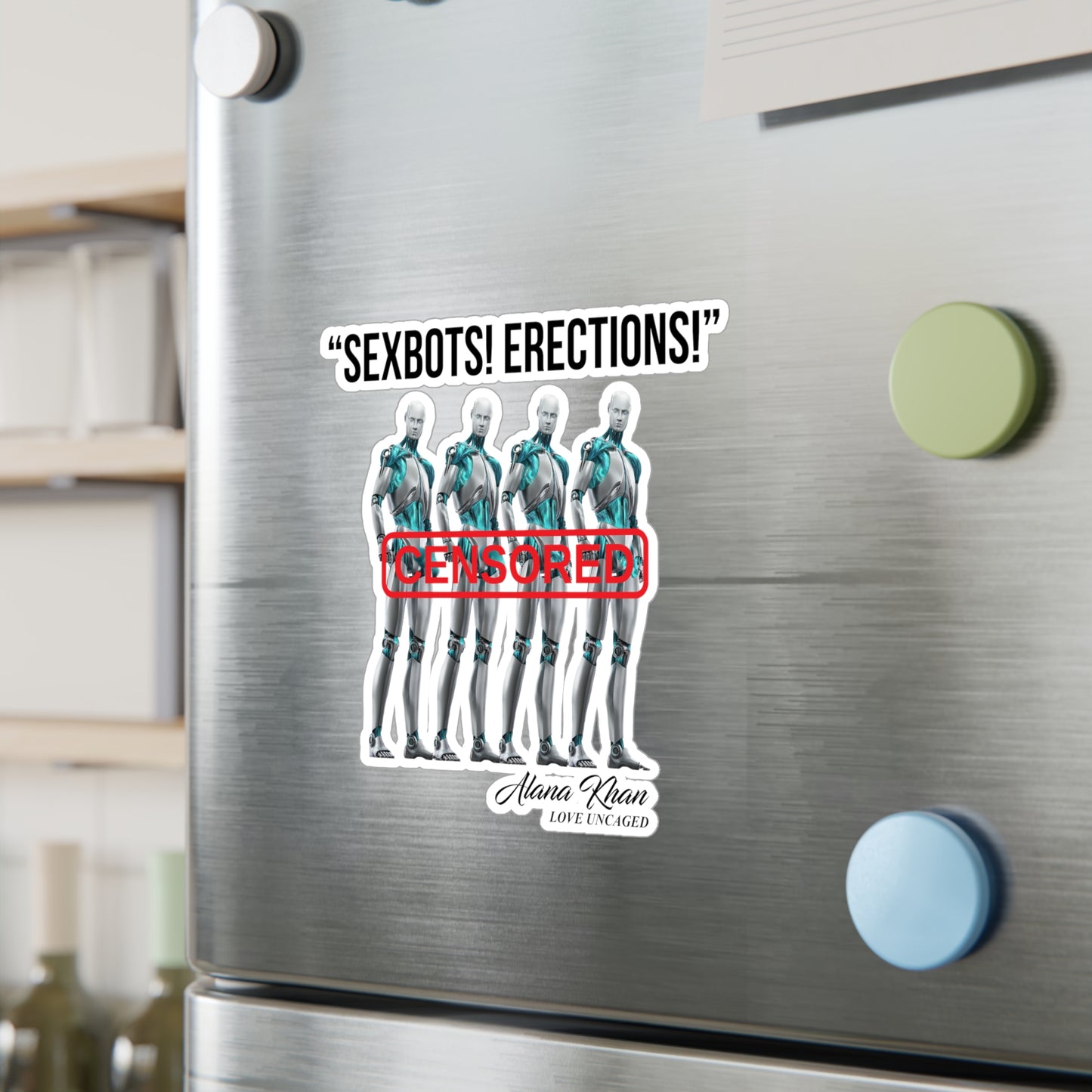 Sexbot Erection Kiss-Cut Vinyl Decals