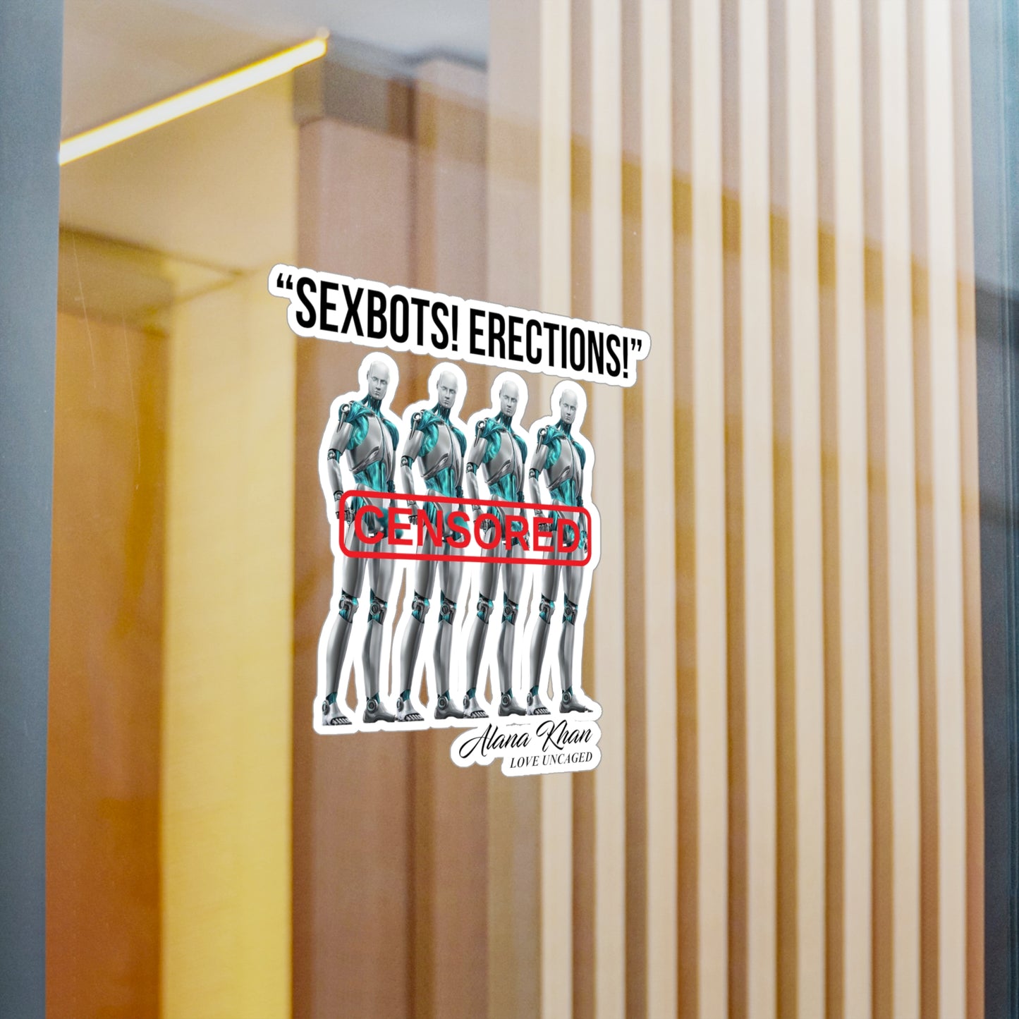 Sexbot Erection Kiss-Cut Vinyl Decals