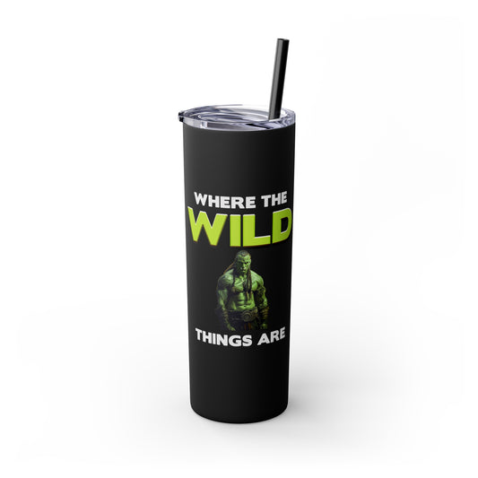 Where The Wild Things Are Skinny Tumbler with Straw, 20oz