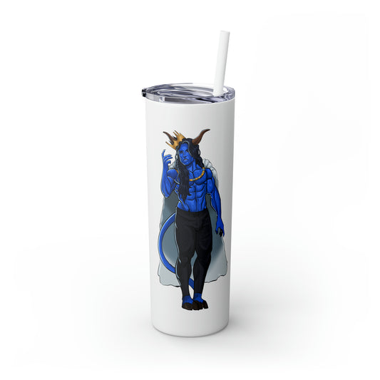 Horn To Be Wild Skinny Tumbler with Straw, 20oz