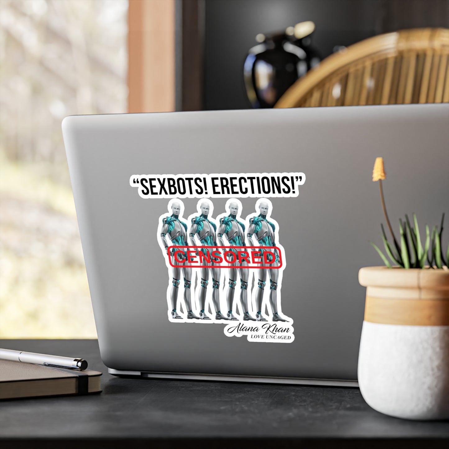 Sexbot Erection Kiss-Cut Vinyl Decals