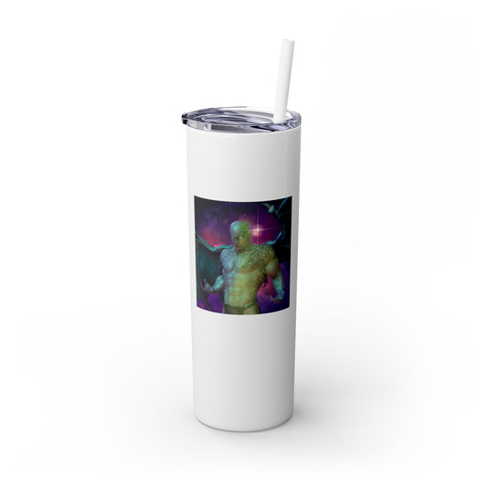 Slag Skinny Tumbler with Straw, 20oz