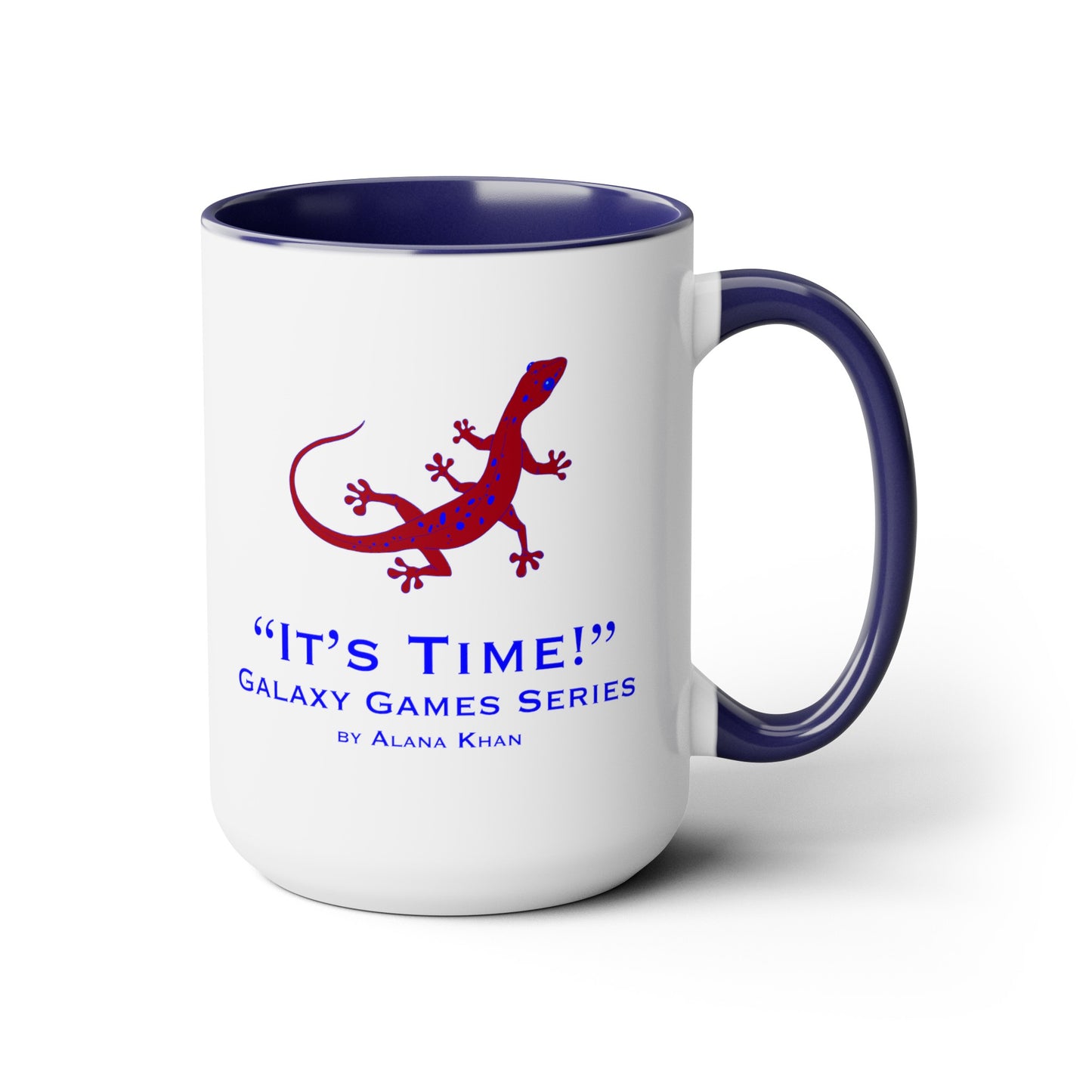 It's Time Galaxy Games Series Two-Tone Coffee Mugs, 15oz