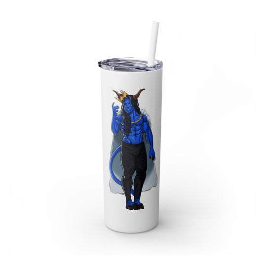 Horn To Be Wild Skinny Tumbler with Straw, 20oz