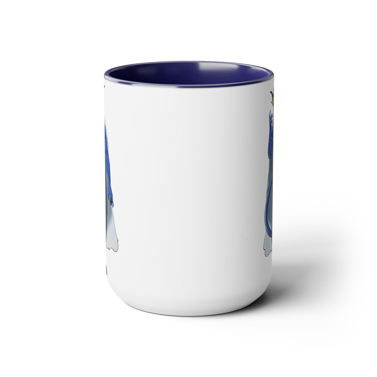 Horn to Be Wild Two-Tone Coffee Mugs, 15oz