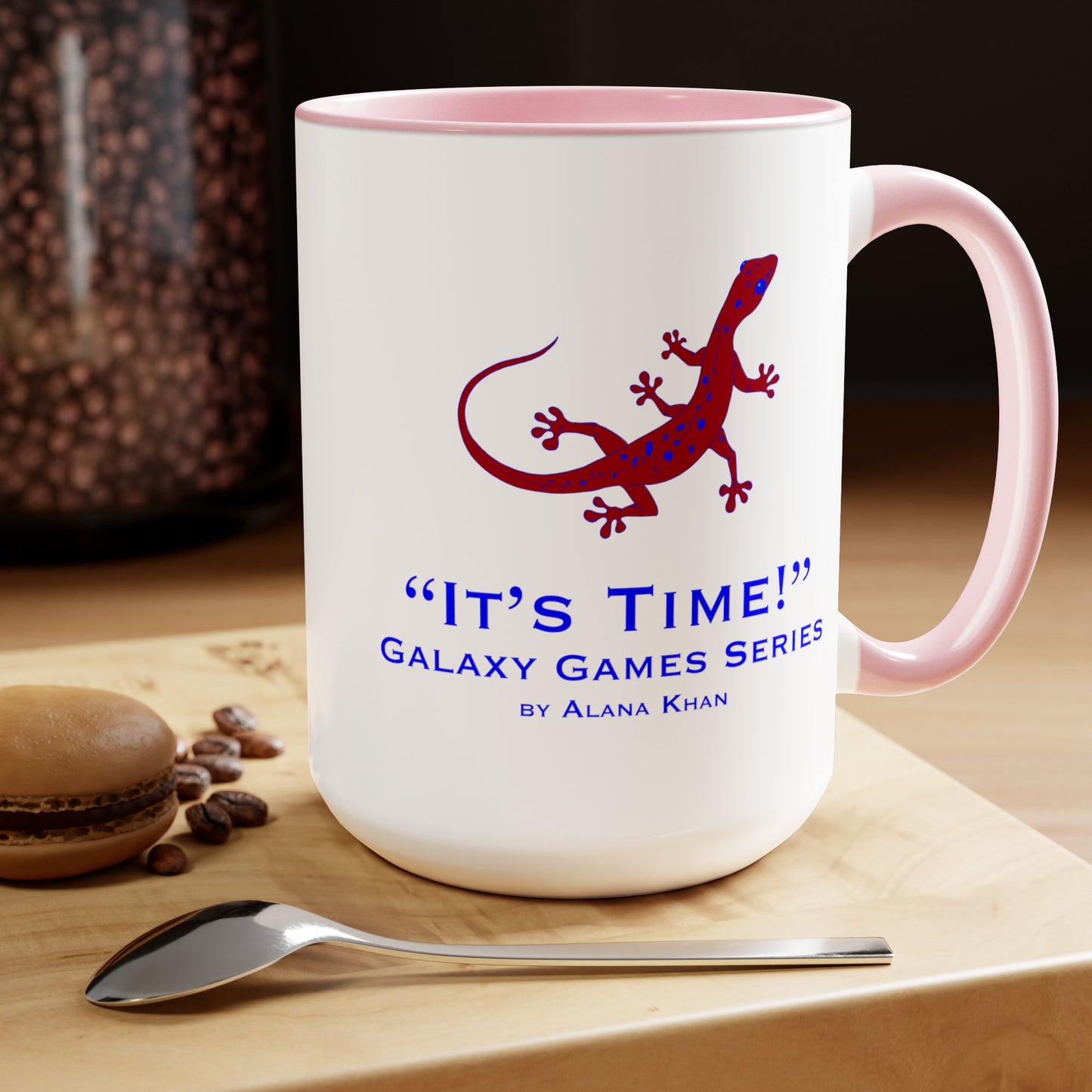 It's Time Galaxy Games Series Two-Tone Coffee Mugs, 15oz