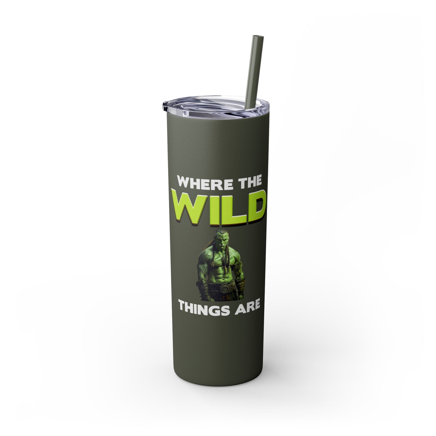 Where The Wild Things Are Skinny Tumbler with Straw, 20oz