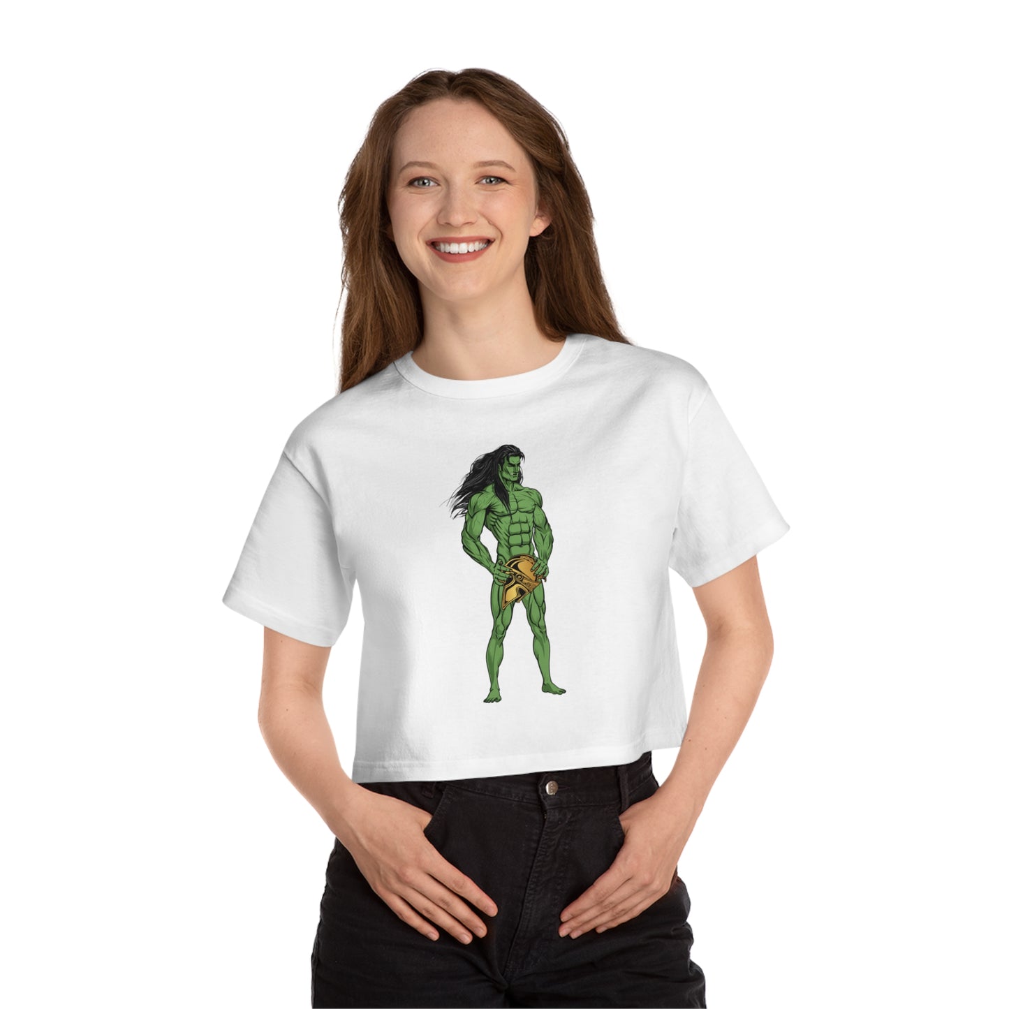 Orc Gladiator Champion Women's Heritage Cropped T-Shirt