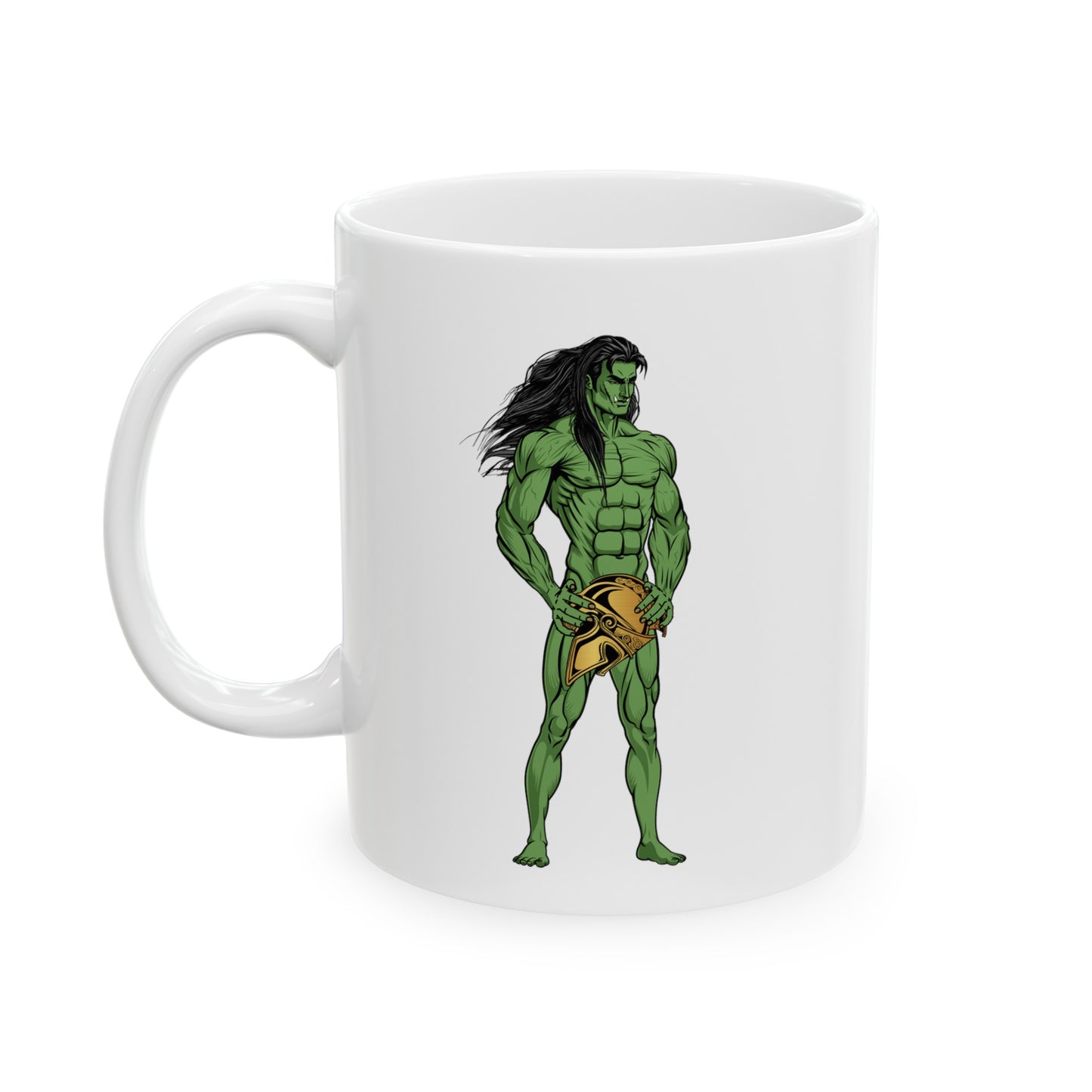 Orc Gladiator Ceramic Mug, (11oz, 15oz)