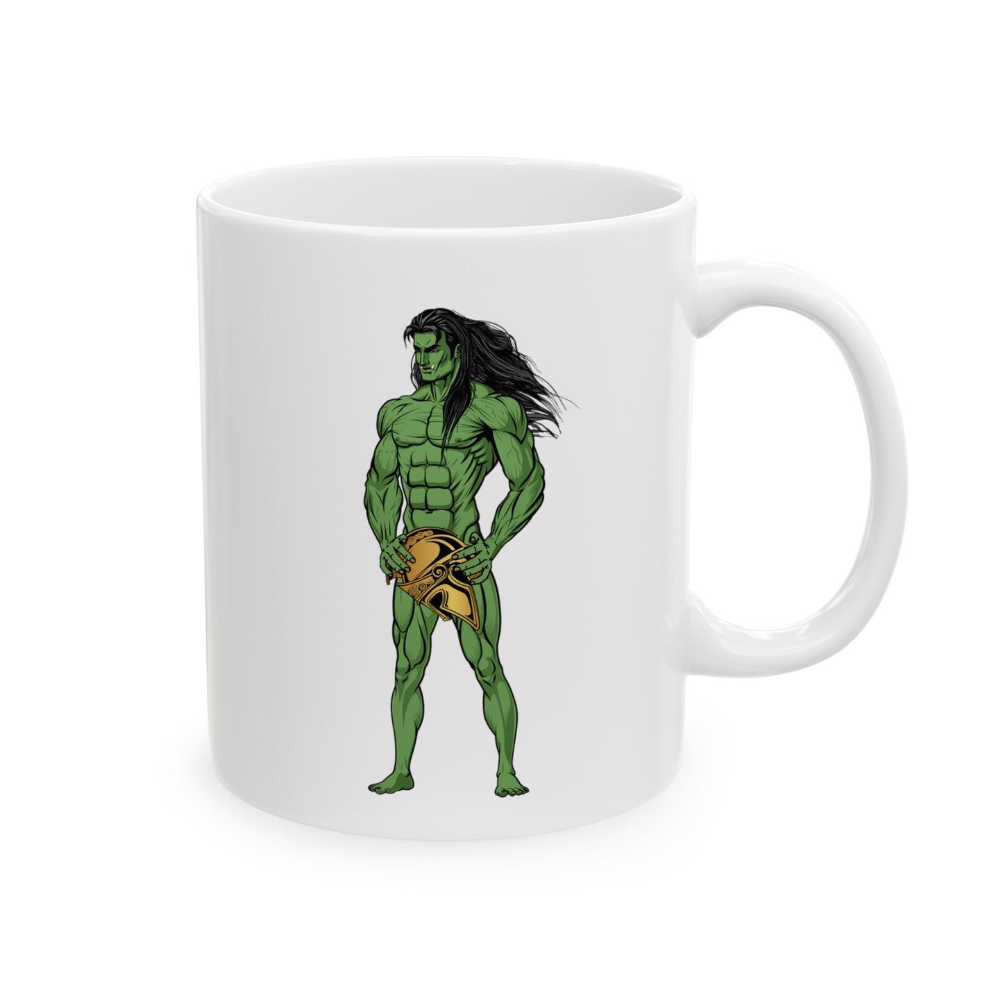 Orc Gladiator Ceramic Mug, (11oz, 15oz)