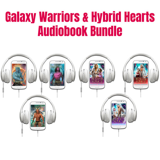 Galaxy Warriors & Hybrid Hearts Audiobook Bundle (2 Series)