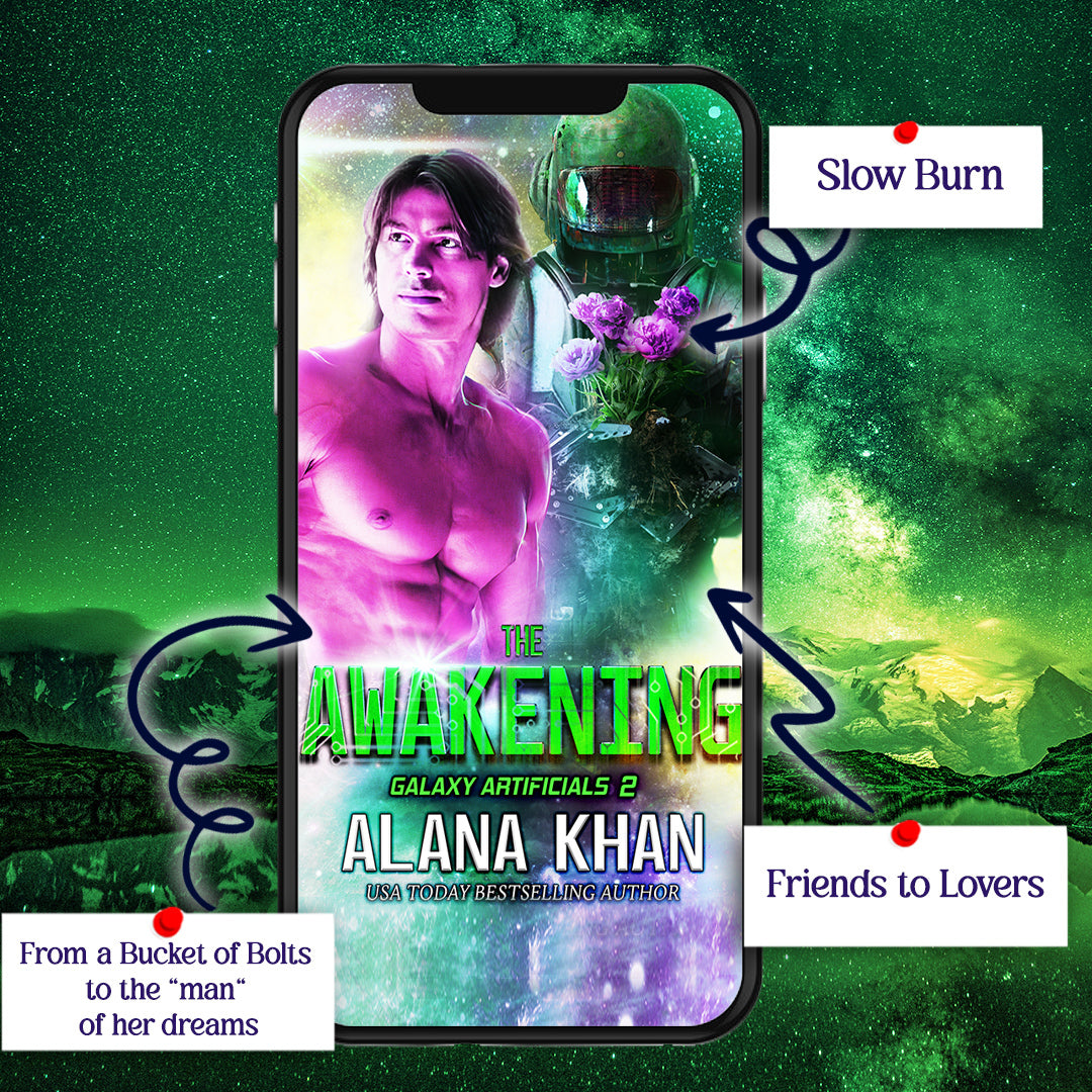 The Awakening: A Slow Burn, Friends to Lovers Science Fiction Robot Romance (Galaxy Artificials Book 2)