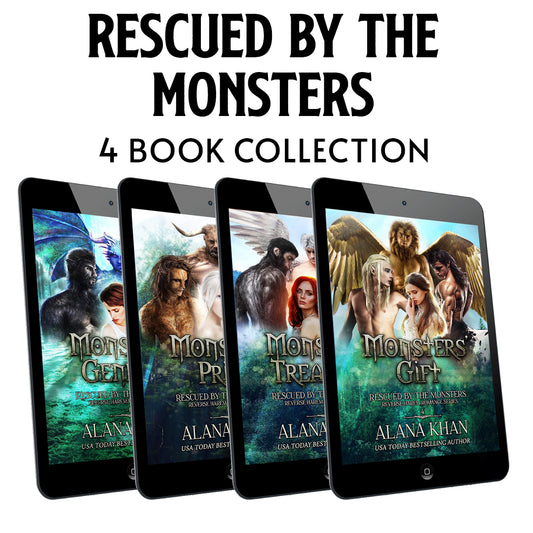 Rescued by the Monsters: 4 Audiobook Set (Rescued by the Monsters Reverse Harem Romance Series)
