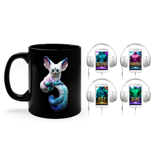 Galaxy Pirate 4 book AUDIO set plus mug with Dream baby Bundle